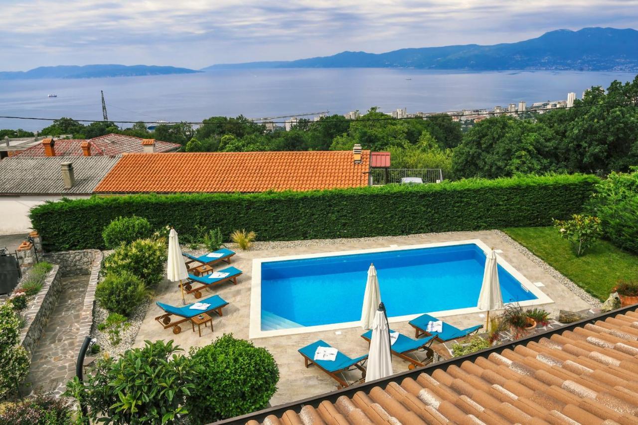 *****Pool House With Beautiful Seaview,Big Garden And Old Tavern***** Fiume Kültér fotó